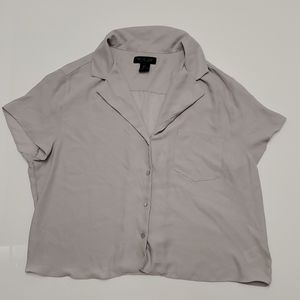 Rachel Zoe Cropped Button Down Shirt